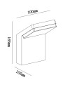 ALPINE * APLIQUE EXTERIOR BLANCO LED IP65 - 6W - 3000K